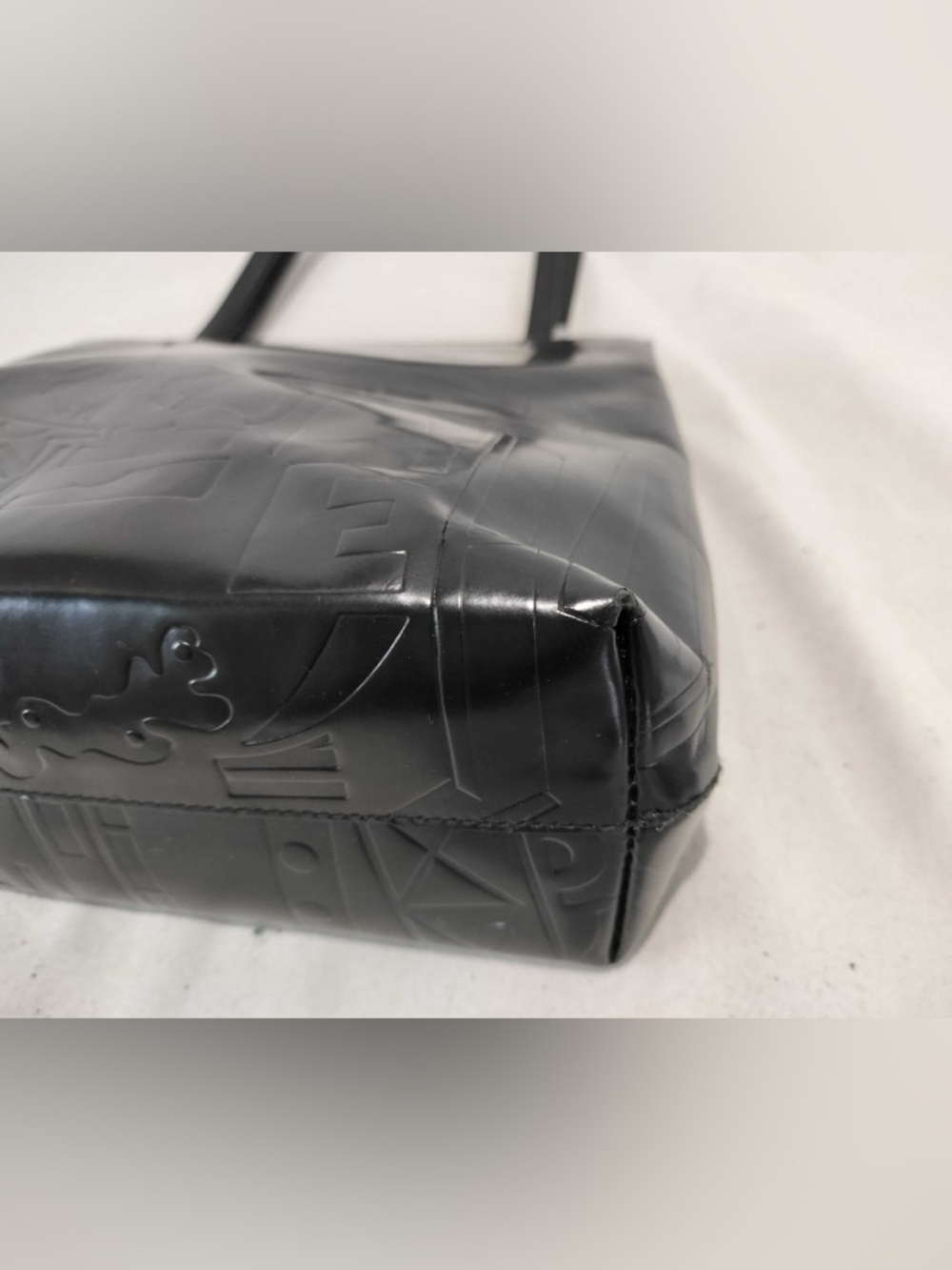 Prada Spazzolato Patent Leather Shoulder Bag (limited edition) - Picture 4 of 7